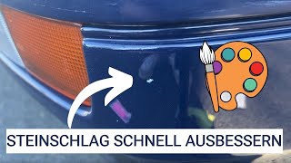 STEINSCHLÄGE und Kratzer im Auto Lack ausbessern und MIT LACKSTIFT AUSLEGEN [upl. by Harcourt]