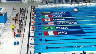 Jogos PanAmericanos Toronto 2015  NATAÇÃO  FINAL 4x200m NADO LIVRE FEMININO 16072015 [upl. by Nehemiah494]