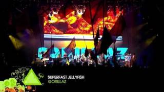 Gorillaz Live at Glastonbury HD  Superfast Jellyfish [upl. by Amary756]