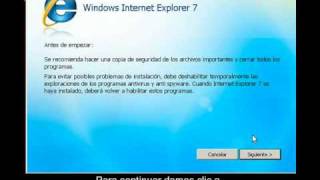 Instalar y utilizar Internet Explorer 7 [upl. by Andonis516]