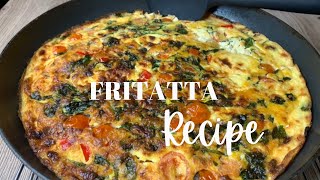 FRITTATA RECIPE  HOW TO MAKE A SIMPLE VEGETABLE FRITTATA  EFE FOOD KITCHEN [upl. by Necaj]