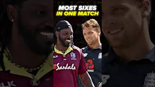 Record breaking sixes in cricket 😱 cricket chrisgayle josbuttlerbatting sixes engvswi [upl. by Roid]