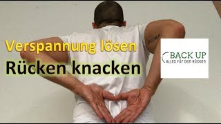 Verspannungen der Rückenmuskulatur lösen  Rücken knacken  Übung 2 [upl. by Pharaoh]