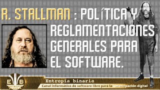 Web3 Summit Berlín 924  Richard Stallman 48 política y reglas generales para el software [upl. by Pentheam385]