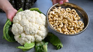 Blumenkohl mit Cashewnüssen ist besser als Fleisch Einfaches einfaches und leckeres Rezept [upl. by Ogren]