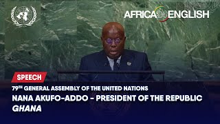 🇬🇭 Ghana  President Addresses United Nations General Debate 79th Session  UNGA [upl. by Winthorpe78]