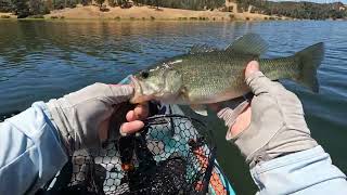 Kayak fishing in 100 degree heat at Santa Margarita Lake [upl. by Guimond]