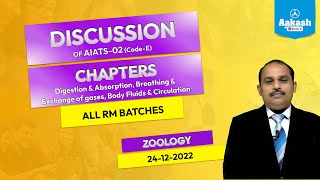 DISCUSSION OF AIATS  02 ALL RM Batches Zoology  Aakash Kota [upl. by Turnheim115]