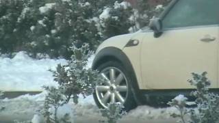 BMW Mini Stuck In Snow [upl. by Aicenet]