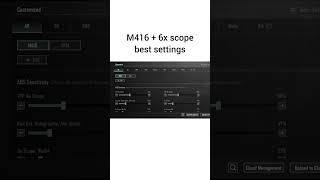 M416  6x scope best setting bgmi pubgmobilebgmi lol shortfeed billiards Bgmibull [upl. by Atinehc247]