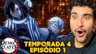 HASHIRAS NO CASTELO INFINITO React Demon Slayer EP 1 Temporada 4  KIMETSU [upl. by Bink]