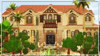 THE SIMS 4  BUILD  SPANISH VILLA w\Simproved [upl. by Bullough]