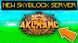 TOP 1 NEW MINECRAFT SKYBLOCK SERVER IN 2024  18 BEDROCKJAVA [upl. by Napier]