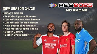 PES 2024 PS2 n aethersx2 242025 NoRadar Summer Transfer end [upl. by Liman]