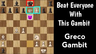 Chess Opening Tricks To Win First Greco Gambit  Chess Strategies And Tactics [upl. by Ozen]