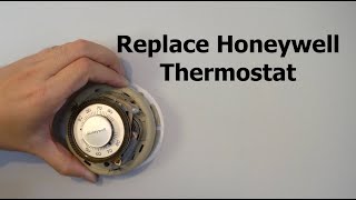 How to Replace Round Honeywell Thermostat with Google Nest [upl. by Etnad]