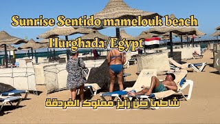 Sunrise Sentido Mamlouk palace resort beach tour hurghadaegypt🇪🇬شاطئ فندق صن رايز مملوك الغردقه [upl. by Ailb]