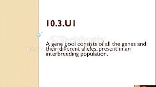 103  Gene pools and speciation [upl. by Yromas]