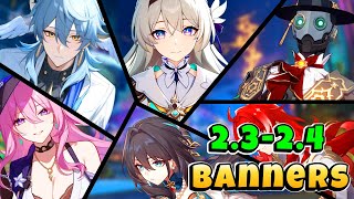 Version 23 and 24 Upcoming Characters Banners Roadmap including Reruns  Honkai Star Rail [upl. by Hassin247]