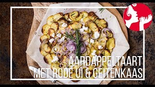 Aardappeltaart met rode ui en geitenkaas  OhMyFoodness [upl. by Alithia555]