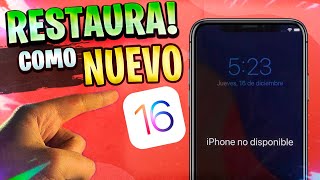 RESTAURARš” De FABRICA un iPhone BLOQUEADO  SOLUCIĆ“N a iPhone NO DISPONIBLE [upl. by Petie770]