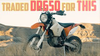 Traded my DR650 for a KTM500 REGRETS [upl. by Etnomal869]