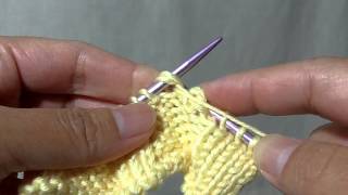 How to knit P2tog Purl two together  Decreasing 1 stitch [upl. by Enyaz]