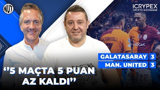 Galatasaray 3  3 Manchester United Maç Sonu  Nihat Kahveci Nebil Evren UCL [upl. by Karlotte]