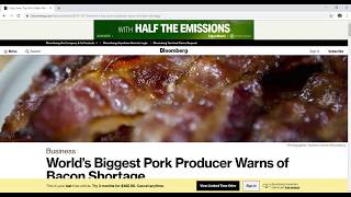 Food Crisis 2020 Alert The Great Bacon and Ham Shortage of 2020 [upl. by Flowers]