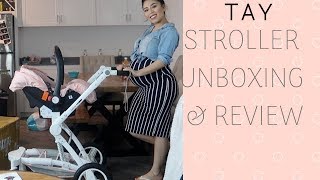 WE HAVE OUR BABYGIRLS STROLLERTAY STROLLER 3 IN 1 SYSTEM UNBOXING AND REVIEW [upl. by Antonie]