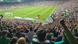 AMAZING Celtic Park Atmosphere after Callum McGregor wonderstrike  Celtic Fans vs Rangers [upl. by Ailedamla735]