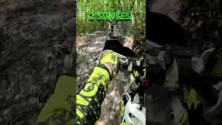 2 stroke dirt bike trail riding  Husqvarna TE150  Kawasaki kx250  AOAA [upl. by Silvanus]