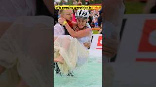 Amazing Facts  Finlads wifecarrying competition  shorts viralvideo [upl. by Zaneta]