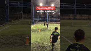 Scanning Football Training 🕵️⚽ shorts ytshorts shortvideo football scanning soccerdrills [upl. by Leipzig]