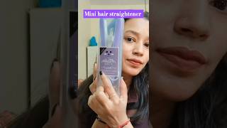 Mini hair straightener 💫 short straighthair straightner yt review [upl. by Alleuqram]