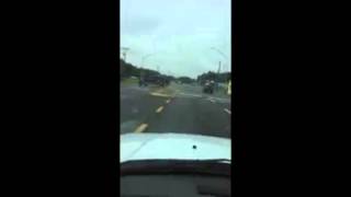 Road rage FAIL Instant karma is served for tailgating truck driver [upl. by Coppock615]