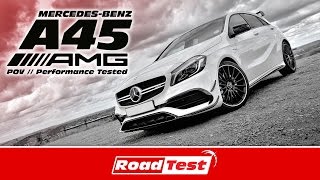 2017 MERCEDESBENZ A45 AMG  RoadTest  POV [upl. by Bob733]