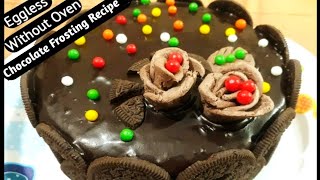 How to decorate Oreo cake with chocolate frosting   Easy and Step by Step recipe PART 2 [upl. by Arnuad]