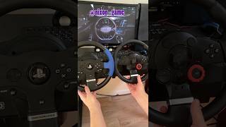 Which wheel is connected to the PC thrustmaster Logitech shorts [upl. by Almap829]