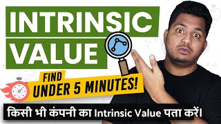 Intrinsic Valuation Master Course  Find Intrinsic Value in 5 Minutes [upl. by Fergus]