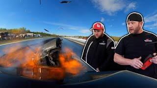 EXPLODED The Hemi at 10000 RPM ROUGH Start to No Prep Kings New England Dragway [upl. by Adnarrim544]