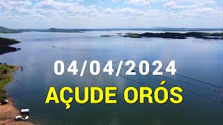 SENSACIONAL Açude Orós dados atualizados hoje 04042024  ORÓS CEARÁ [upl. by Suiramed]