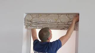 4 How to install roman blinds [upl. by Nereids]