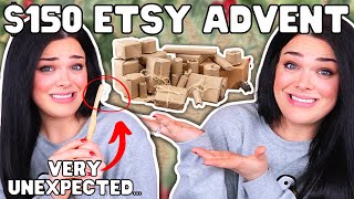 NOT WHAT I WAS EXPECTING 150 Etsy quotSelf Carequot Advent Calendar Unboxing [upl. by Annohsal691]