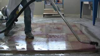 Terrazzo floor polishing  How to polishing floor with Klindex system [upl. by Aisak]