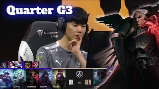 GEN vs DK  Game 3  Quarter Finals LoL Worlds 2022  GenG vs DAMWON Kia  G3 full game [upl. by Edmond667]