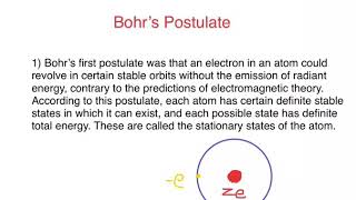 Bohr’s Postulates [upl. by Ellevehs]