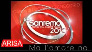 FESTIVAL DI SANREMO 2010  ARISA Malamorenò [upl. by Colville]