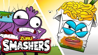 SMASHERS Off Roach Vs Noodles  More Kids Cartoons  Zuru  Smashers World  Animated Stories [upl. by Ecinhoj]