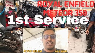 Royal Enfield Meteor 350 First Service  After 500 km [upl. by Aleihs]